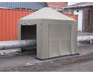 Палатка сварщика безент огнеупорный 2,5 х 2,5м